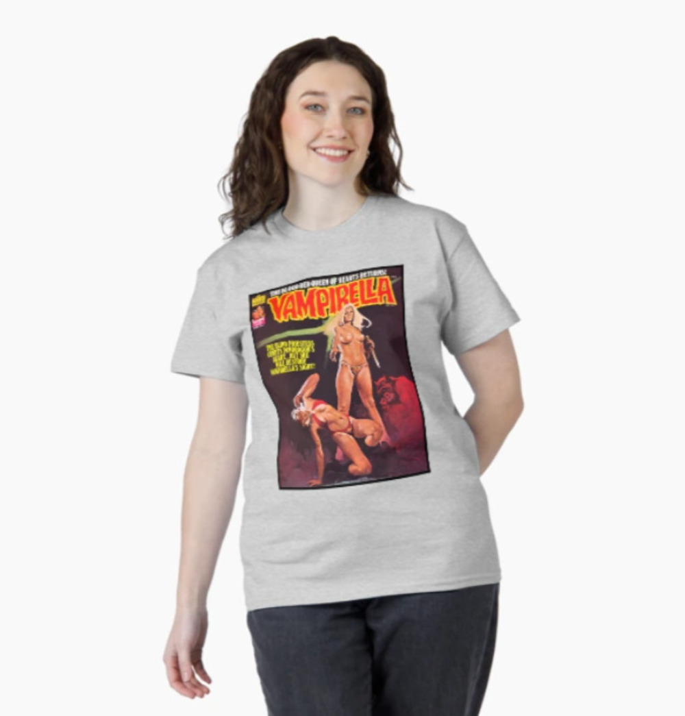 ANOTHER GREAT VAMPIRELLA MAGAZINE COVER58 Classic T Shirt Ash Grey